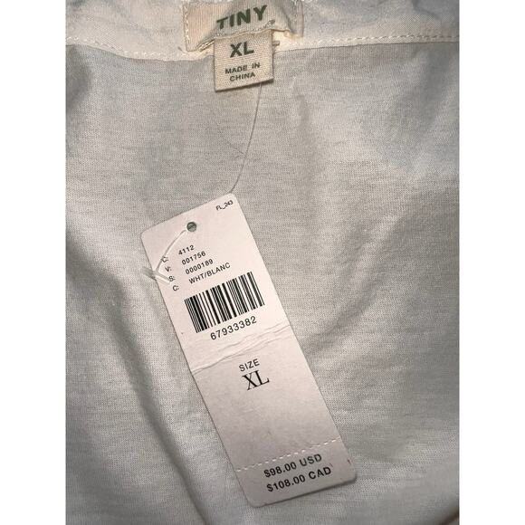 ANTHROPOLOGIE TINY IVORY MULIT COLOR FLORAL EMBROIDERED TOP NWT $98 XL - Picture 3 of 3